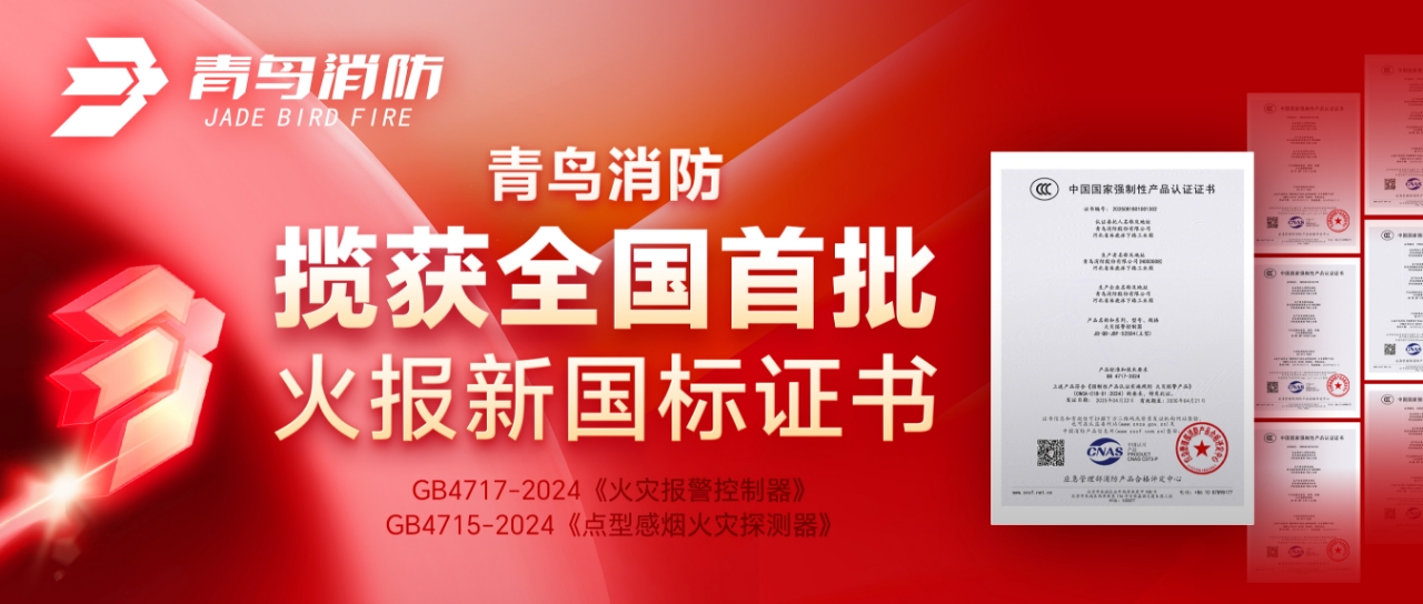 尊龙集团官网揽获全国首批火报新国标证书！